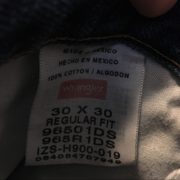 SOLD ON DEPOP❌WRANGLER STRAIGHT LEG DARK WASH JEAN - Picture 8 of 8